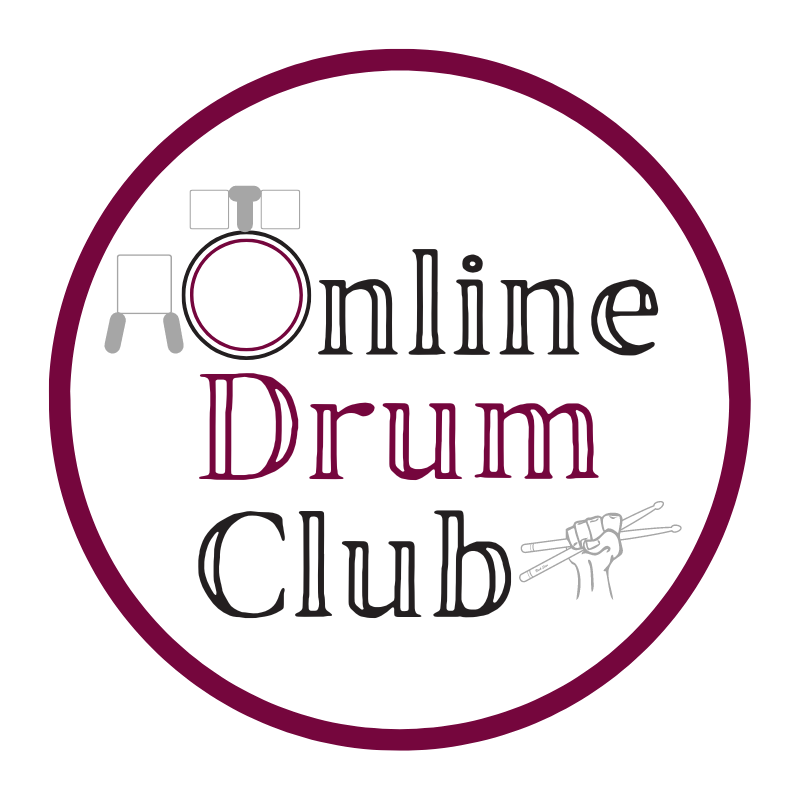 Online Drum Club Logo Drum Lessons